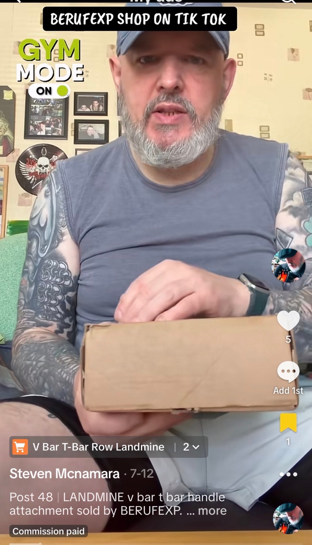 LANDMINE T bar. On Tik tok&nbsp;shop.
