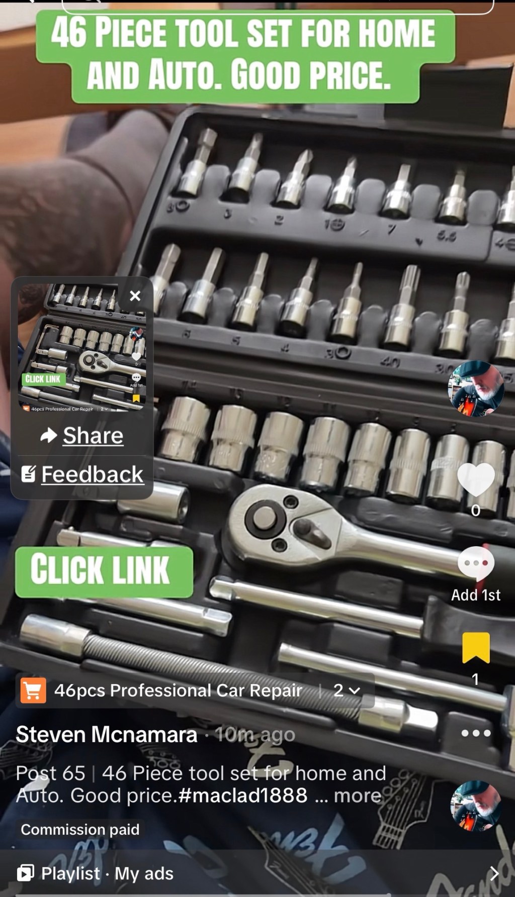 46 piece socket wrench set great&nbsp;price