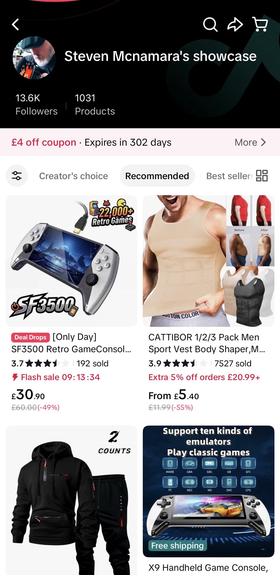 My showcase shop on Tik&nbsp;tok